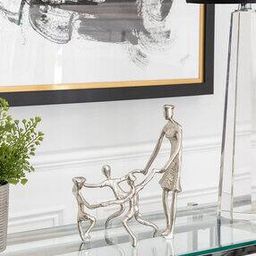 Togetherness Mother and Kids Silver Figurines-image-32