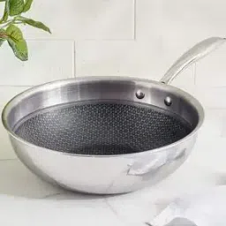 home centre Terra Tales Lavin Triply Stainless Steel Non-Stick Wok -picture-13