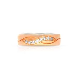 Women Sterling Silver Stone Rose Polish Ring-image-88