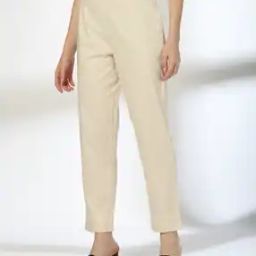Women Straight Fit Flat-Front Trousers-picture-43