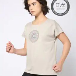 Women Mandala Print Graphic with Neck Variation-image-7