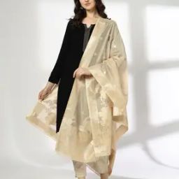Women Foil Floral Print Dupatta-20