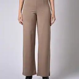Women High-Rise Relaxed Fit Flat-Front Trousers-image-13