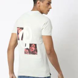 Slim Fit Printed Crew-Neck T-Shirt-image-74