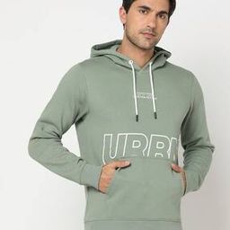 Typographic Print Slim Fit Hoodie-39