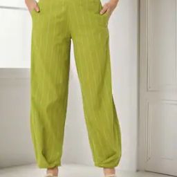 Striped Ankle-Length Pants-image-79