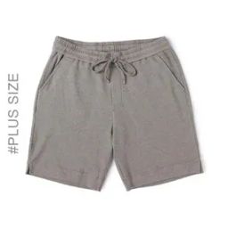 Plus Size Birds Eye Pique Shorts-image-98