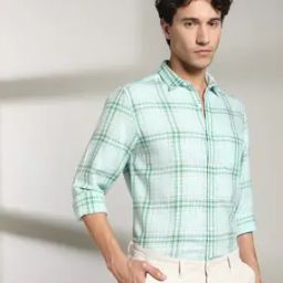 Men Checked Slim Fit Shirt-image-74