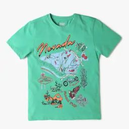 Boys Graphic Print Regular Fit Round-Neck T-Shirt-image-41