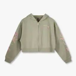 Girls Embroidered Relaxed Fit Hoodie-image-10