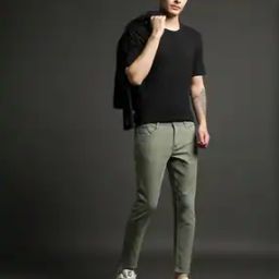 Men Skinny Fit Cropped Jeans-image-74