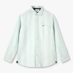 Boys Striped Cotton Slim Fit Shirt-image-30