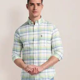 Men Checked Tailored Fit Shirt-image-73