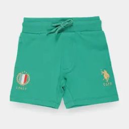 Boys Flag Knit Shorts with Logo Embroidery-picture-14