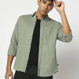 Men Slim Fit Shirt with Patch Pocket-image-22