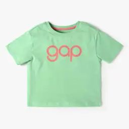 Graphic Back Print Short-Sleeves Logo T-Shirt-image-3