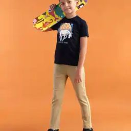 Boys Mid-Rise Regular Fit Jeans with Logo Embroidery-picture-36