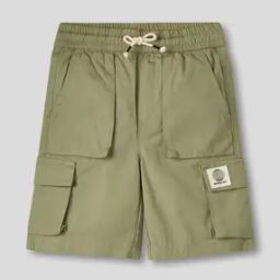 Rib Stop Fabric Cargo Shorts-image-26