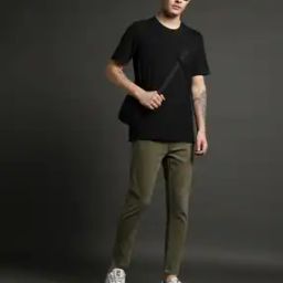 Men Skinny Fit Cropped Jeans-image-58