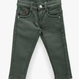 Boys EL Slim Fit Cotton Jeans with Logo Embroidery-image-13