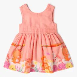 Printed Fit & Flare Dress-image-60
