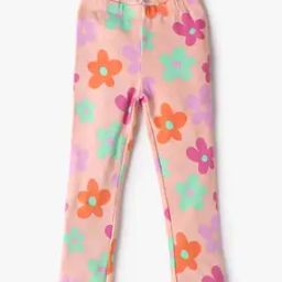 Girls Floral Print Leggings-35
