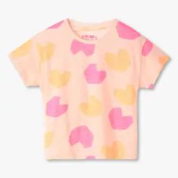 Girls Heart All-Over Print Regular Fit Round-Neck T-Shirt-picture-23