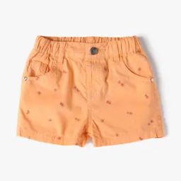 Girls All-Over Embroidered Regular Fit Shorts-picture-38