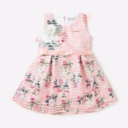 peppermint Striped Fit & Flare Dress with Belt-picture-16