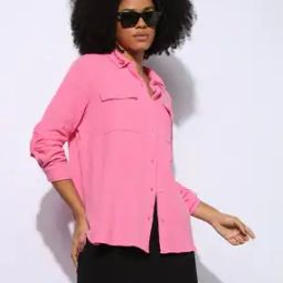 Double Cloth Shirt with Patch Pocket-image-18