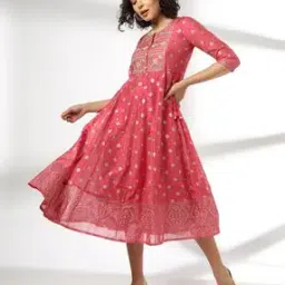 Women Printed A-Line Dress-image-75