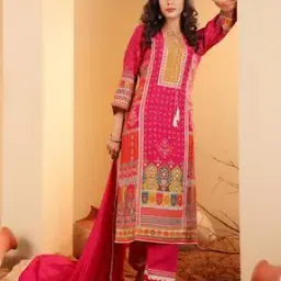 Self-design Straight Kurta Set-image-9