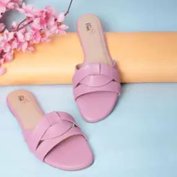 Women Open-Toe Slip-On Flat Sandals-image-74
