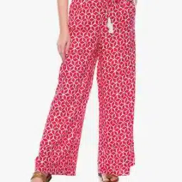 Geometric Print Palazzos with Drawstring Waist-picture-52