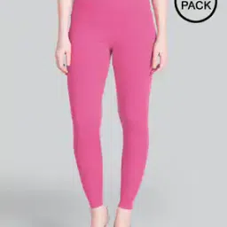 Pack of 2 Ankle-Length Leggings with Elasticated Waist-image-66