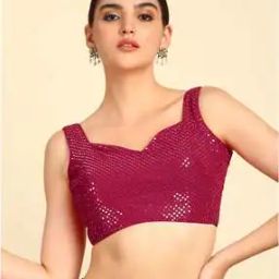 Women Embellished Back-Open Blouse-picture-17