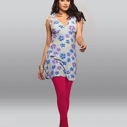 Ankle-Length Leggings with Elasticated Waist-image-83