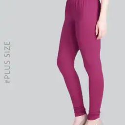 Plus Size Cotton Stretchable Churidar Leggings-13