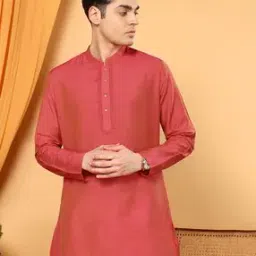 Men Slim Fit Short Kurta-image-6