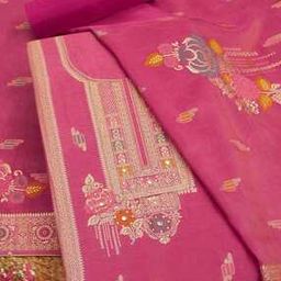  Women Zari Woven Unstitched Dress Material-image-61