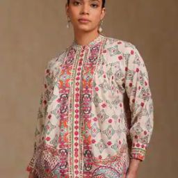 Women Floral Print A-Line Tunic -image-57