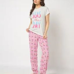 Women Printed Regular Fit Pyjamas-9