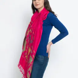 Animal Print Stole with Tassels-picture-9