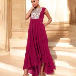 Women Embellished Fit & Flare Dress-image-71