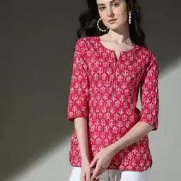 Women Printed Straight Kurti-image-56