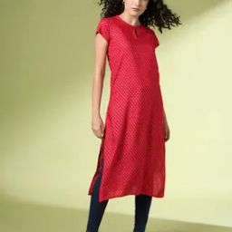 Women Printed Straight Kurta-image-12
