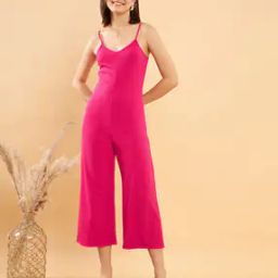 Women Jumpsuit with Strappy Sleeves-image-40