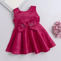Girls Embellished Round-Neck Fit & Flare Dress-image-24