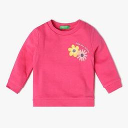 Girls Printed Regular Fit Crew-Neck Sweatshirt-image-52
