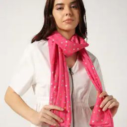 Women Foil Print Scarf-picture-33